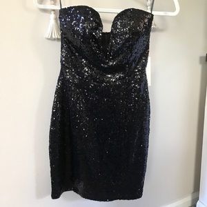 Black Strapless sequin dress - NWT - Tobi